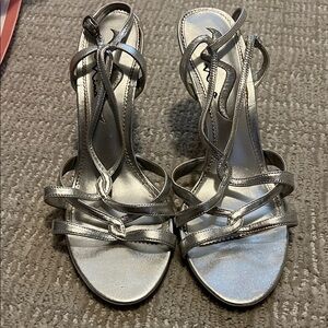 Nina Silver Strappy Sandals